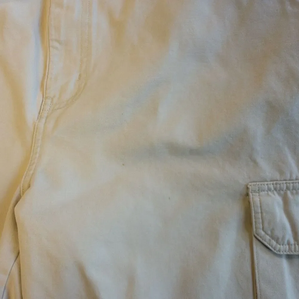 VTG Chaps Ralph Lauren Stone Cargo Shorts W36 Y2K Skater Street Gorpcore Dad